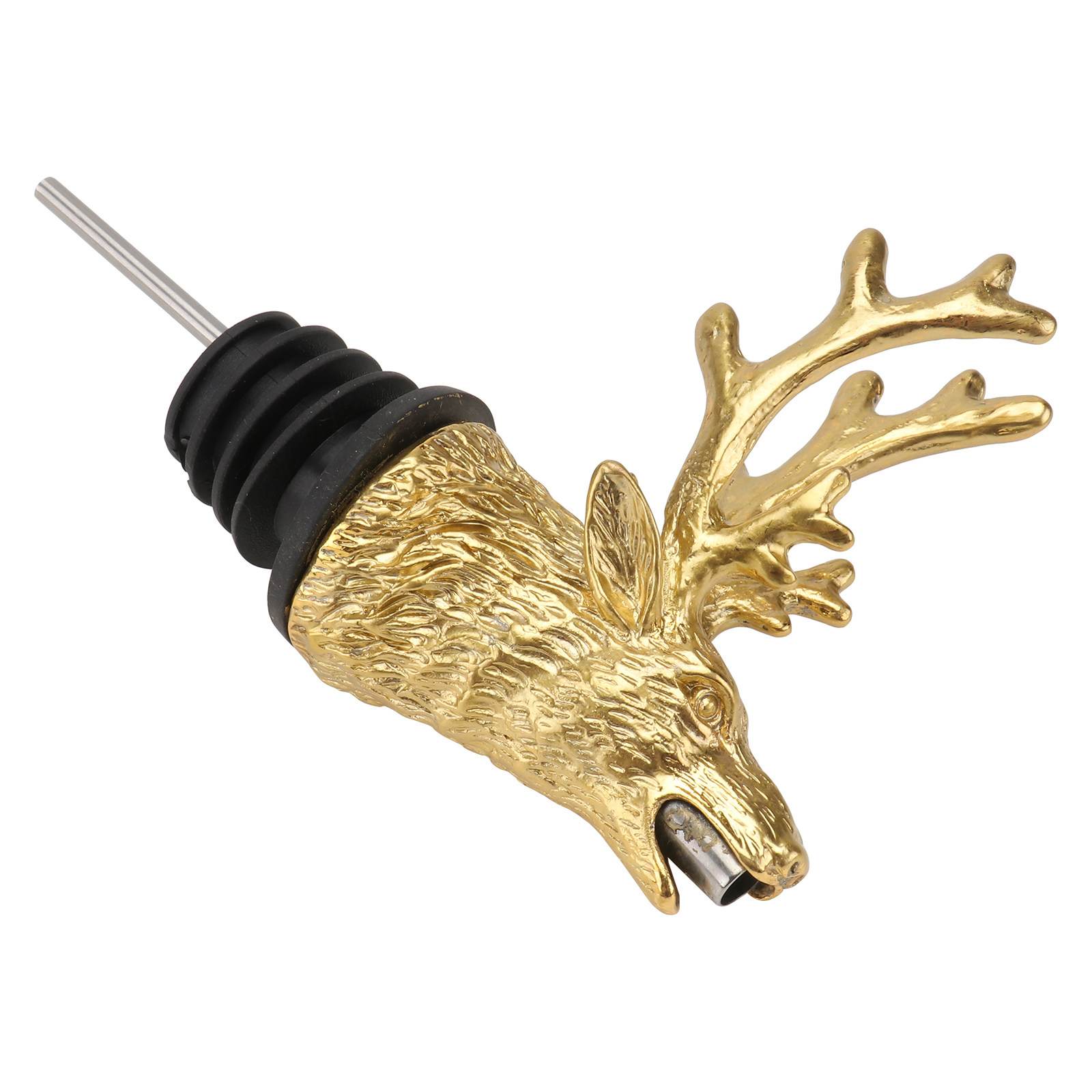 Wine Aerator Pour - 1 Stück Hirschkopf-Weinausgießer, Kreativer Flaschenausgießer, Auslaufsicherer