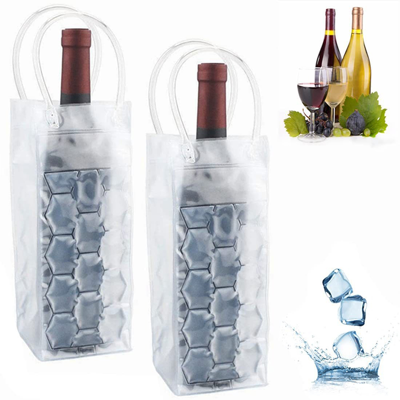 Wine Chiller Sleeve - Wein-Eisbeutelhalter Champagner-Bierkühler Whisky-Dosenkühler Gel-Kühlbox Bar-Zubehör BTBD01