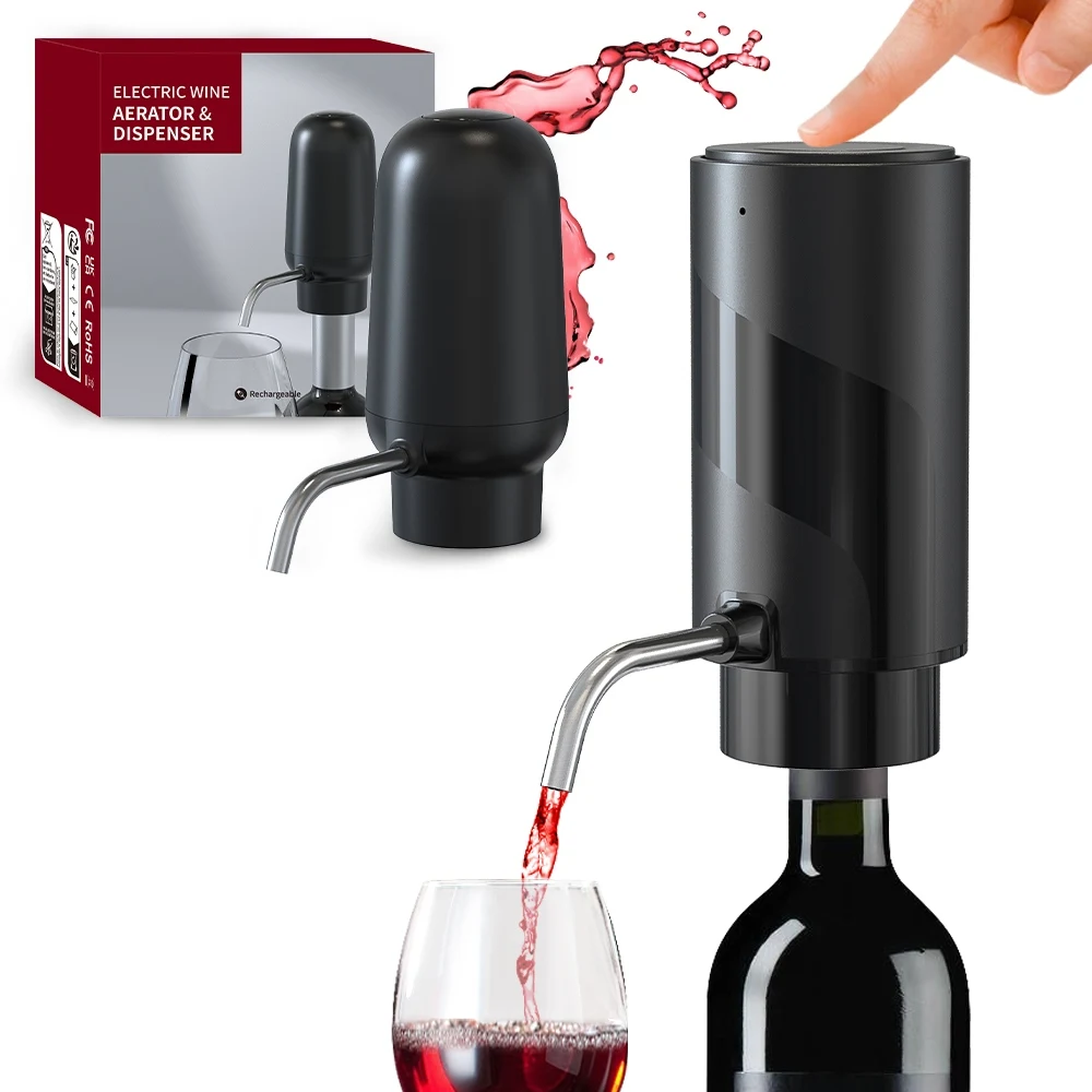 Decanter Aerator Set - Automatischer Weinbe lüfter Spender wiederauf ladbar