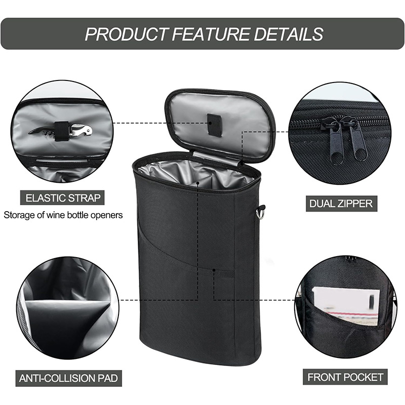 Wine Chiller Sleeve - Weinflaschentasche Weiche Kühltasche Isolierte Tasche für