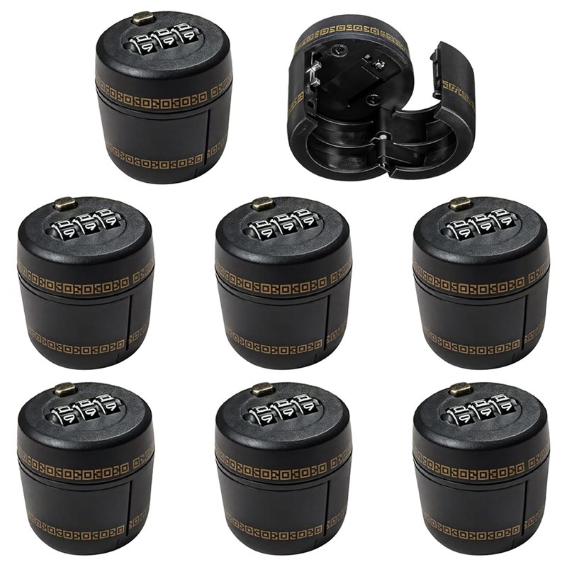 Wine Beer Combination - AB34-Secure Top Caps, 8 Stück Weinkombinationsschlösser,