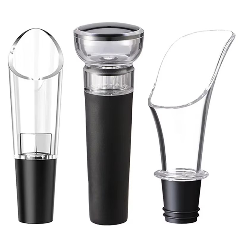 Wine Aerator Pour - Auslaufsichere Weinflaschenversiegelung, Vakuumpumpe, Stopper, Ausgießer, Ausgießer,