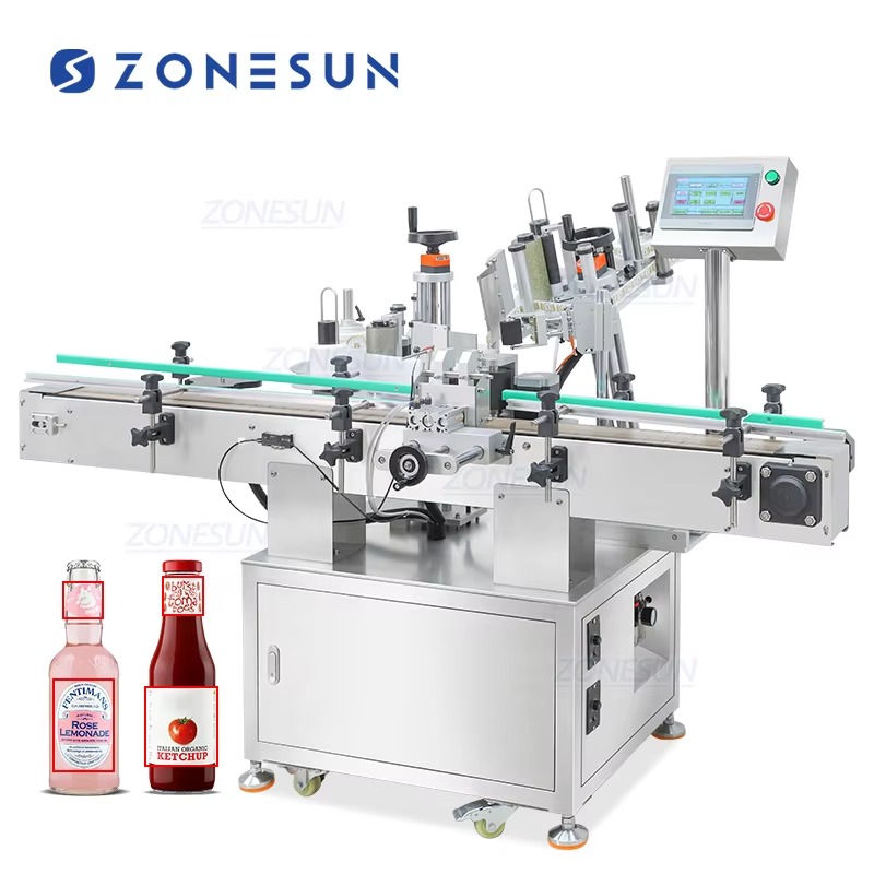 Wine Beer Combination - ZS-TB822R Automatische Positionierungs-Etikettiermaschine für Wein- und