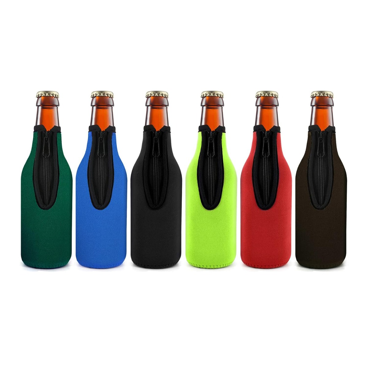 Wine Chiller Sleeve - Bierflaschen-Isolierhüllen-Set mit 6 Farben, Flaschenhüllen mit