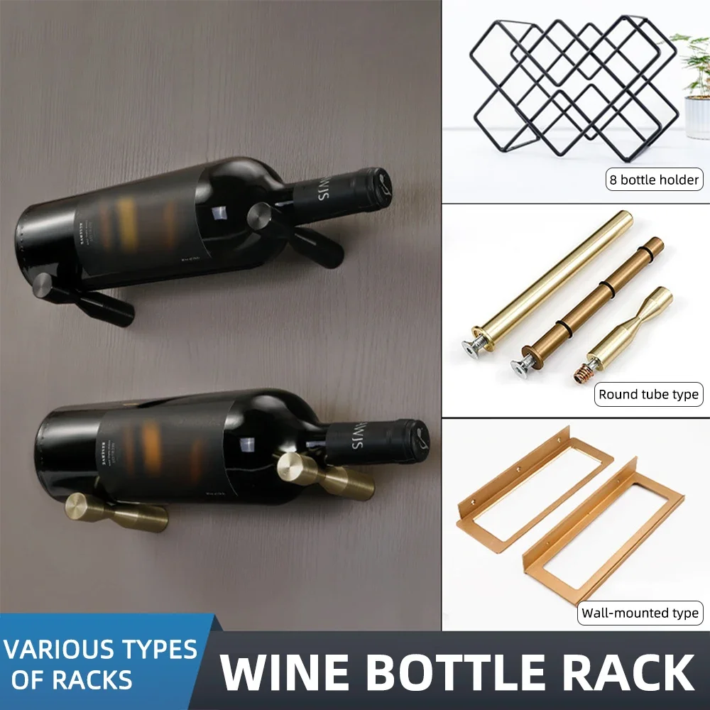Wine Beer Holder - Weinregal aus Aluminiumlegierung, Weinflaschen-Präsentationsständer für Bier-