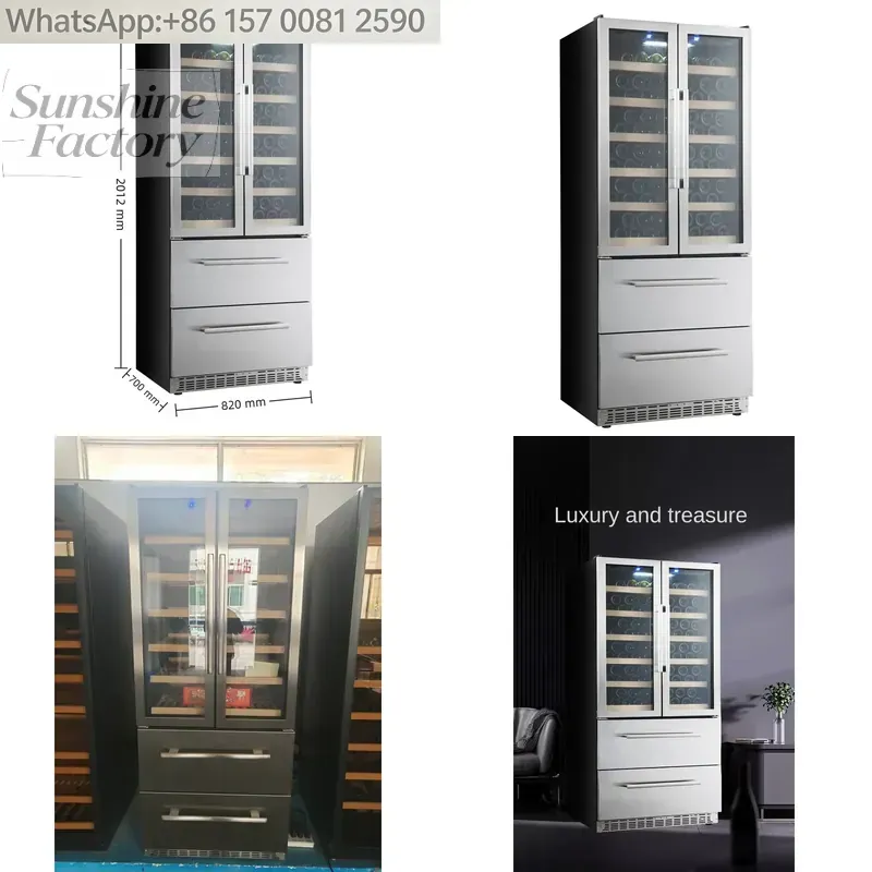Wine Beer Best - NE-362 Kommerzieller Einbau-Weinkühlschrank mit Konstanter Temperatur