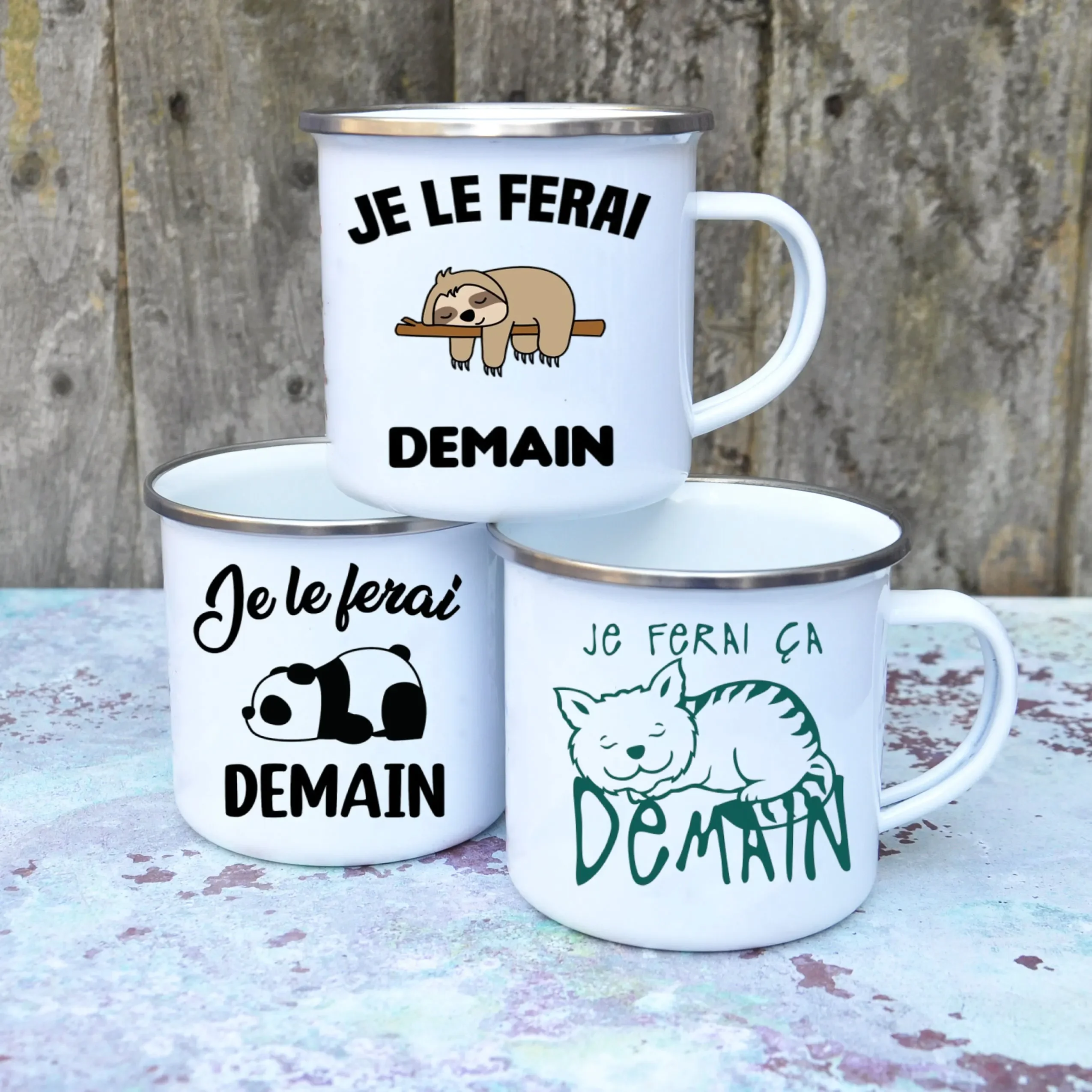 Niedliche Emaille-Kaffeetasse, – Wine Beer Best Bewertung und Preis