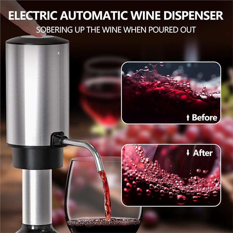 A84G-Elektrischer Weinöffner 4 – Decanter Aerator Set Bewertung und Preis