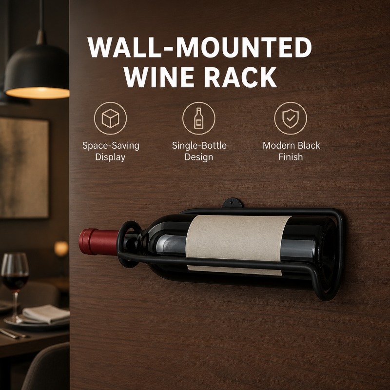 Wandmontiertes Metall-Weinrega – Wine Beer Holder Bewertung und Preis