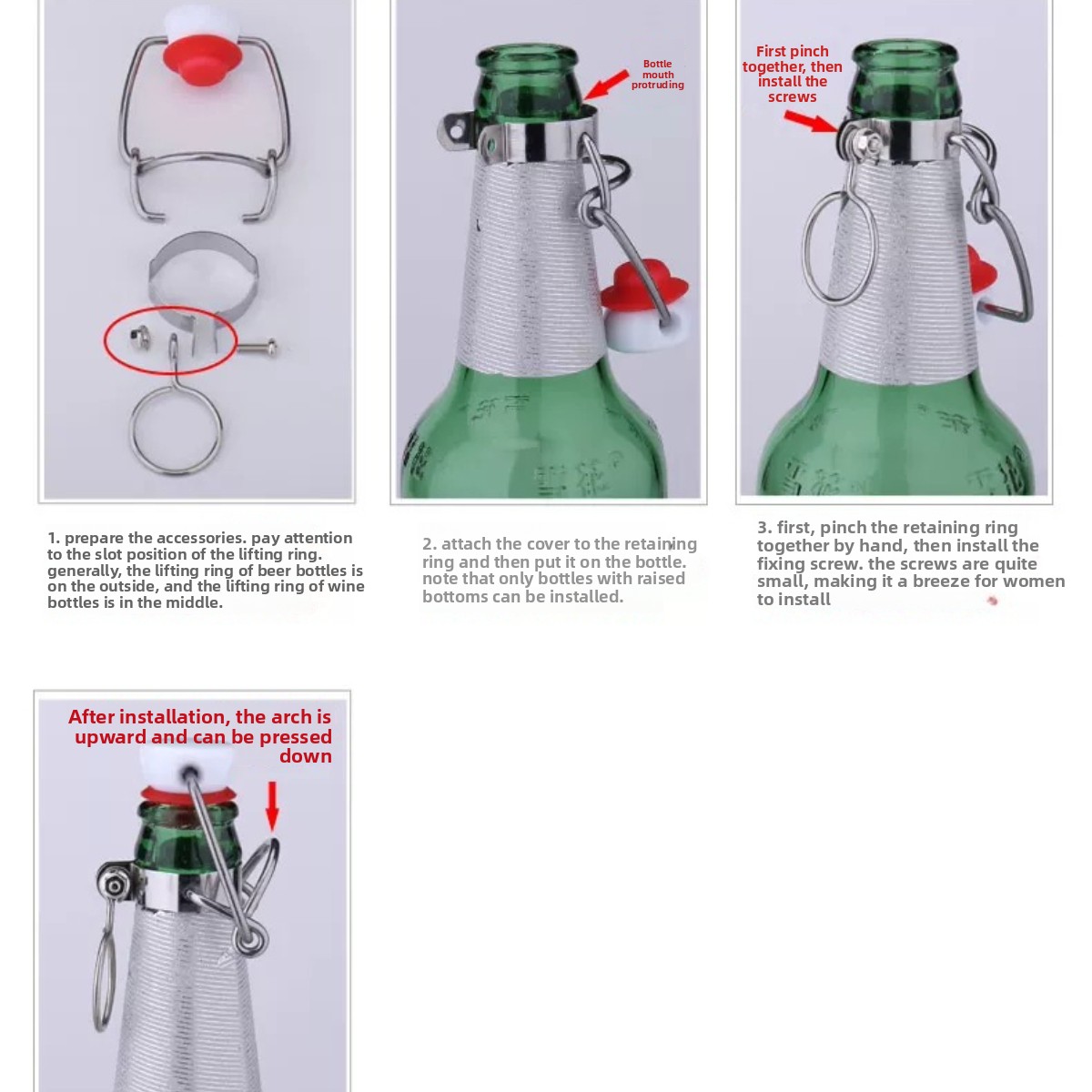 10 Stück/Set Flip-Top-Verschlü – Wine Root Beer Bewertung und Preis