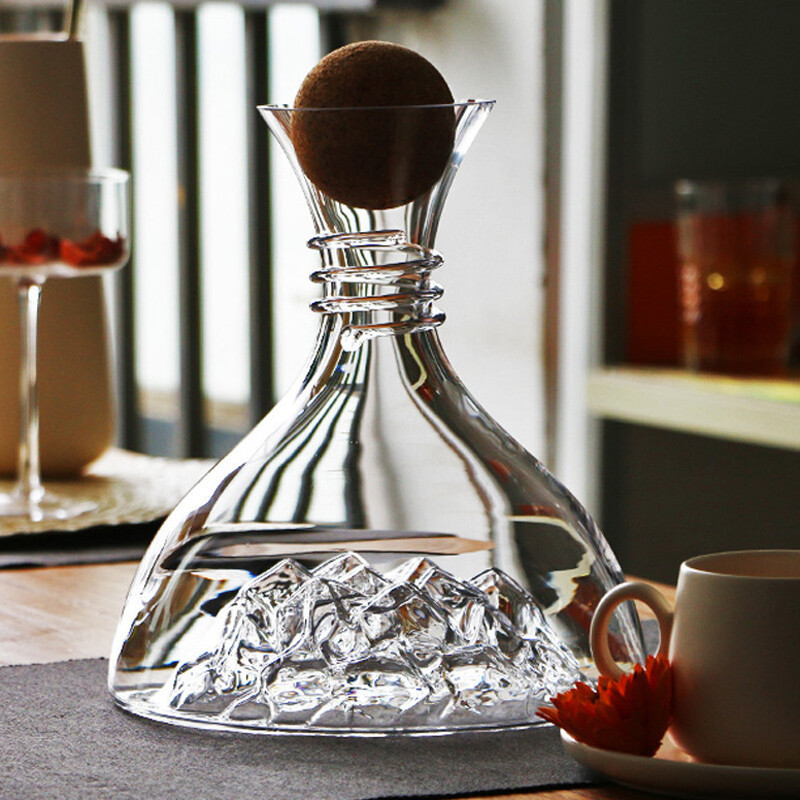 Kristall-Eisberg-Form Schnellb – Decanter Aerator Set Bewertung und Preis