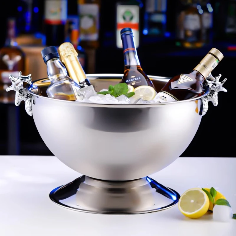 Edelstahl-Eiskübel für Champag – Wine Beer Holder Bewertung und Preis