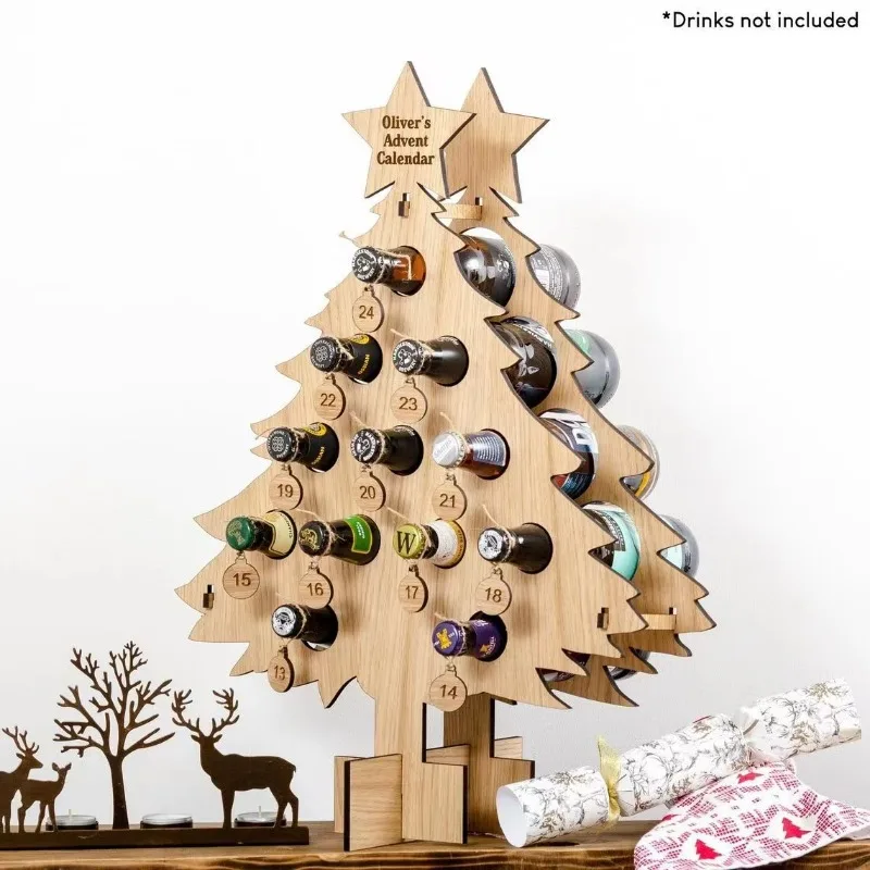 Weihnachts baum Holz Wein rega – Wine Beer Holder Bewertung und Preis